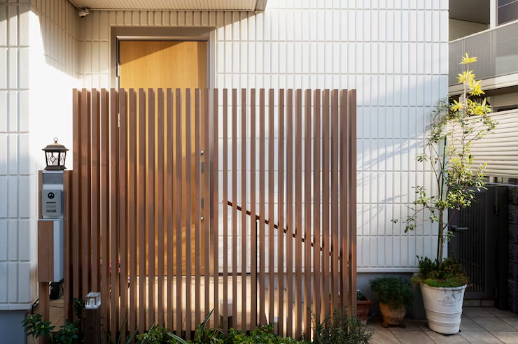 wooden room divider